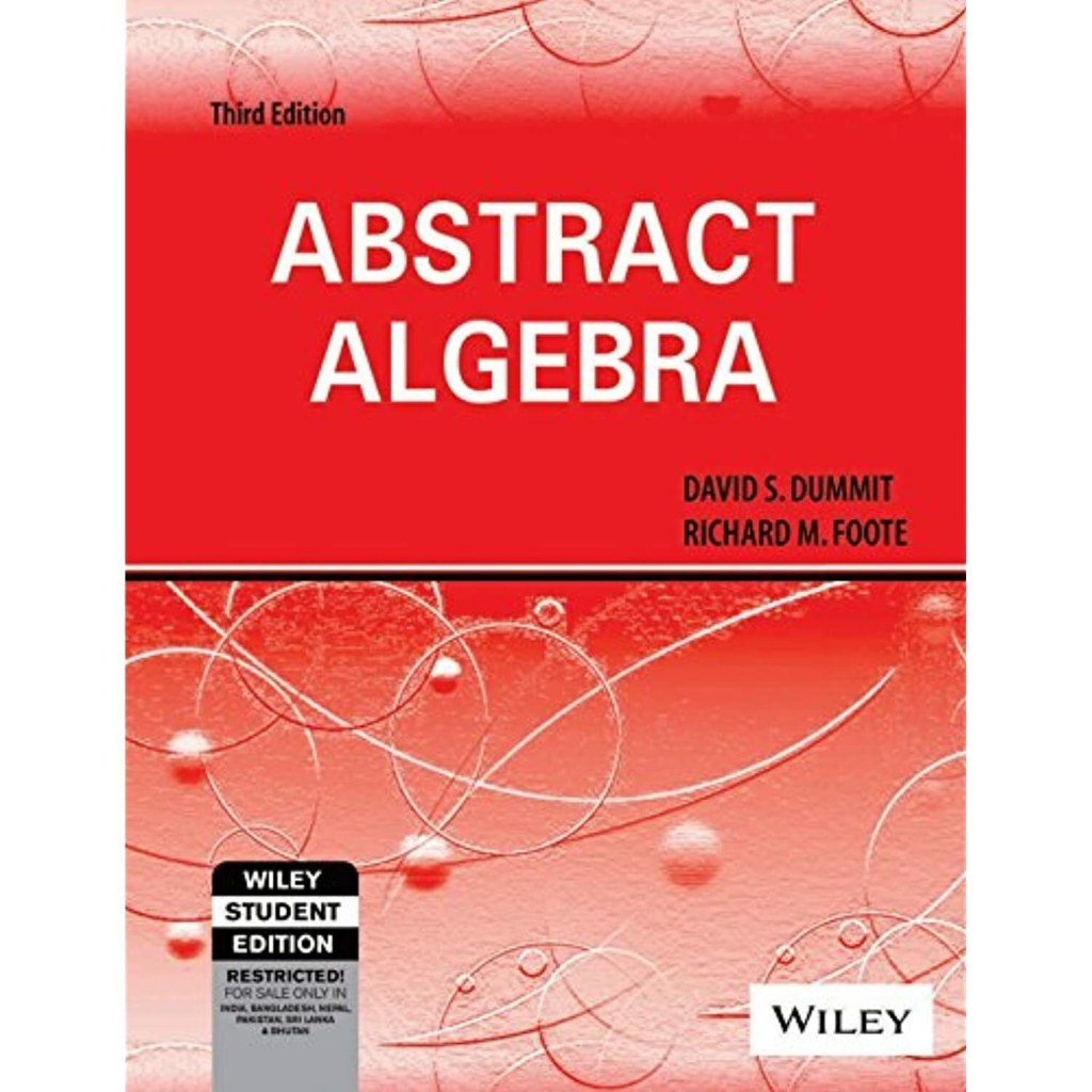 Picture of: Abstract Algebra rd Edition David S Dummit Richard M Foote
