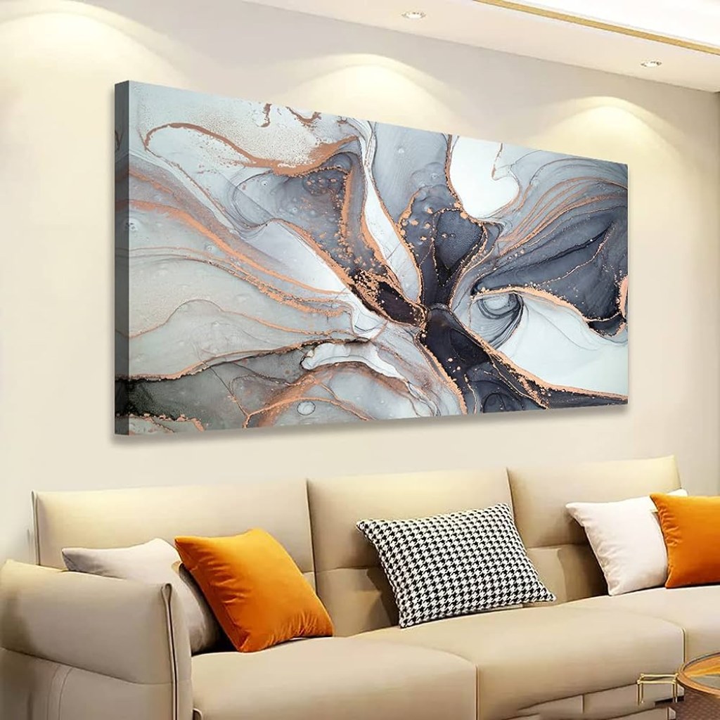 Picture of: Abstract Art Pictures Canvas Wall Art for Living Room Bedroom Bathroom Wall  Decor Abstract Wall Art Print Gaitnings for Home Decoration Ready to Hang