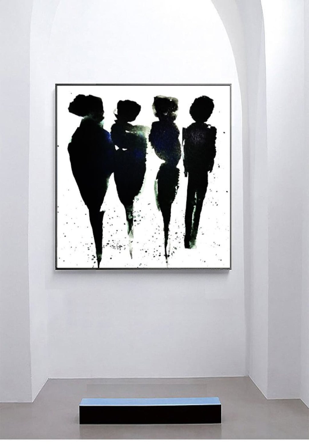 Picture of: Abstract black silhouettes people abstract figures – Etsy
