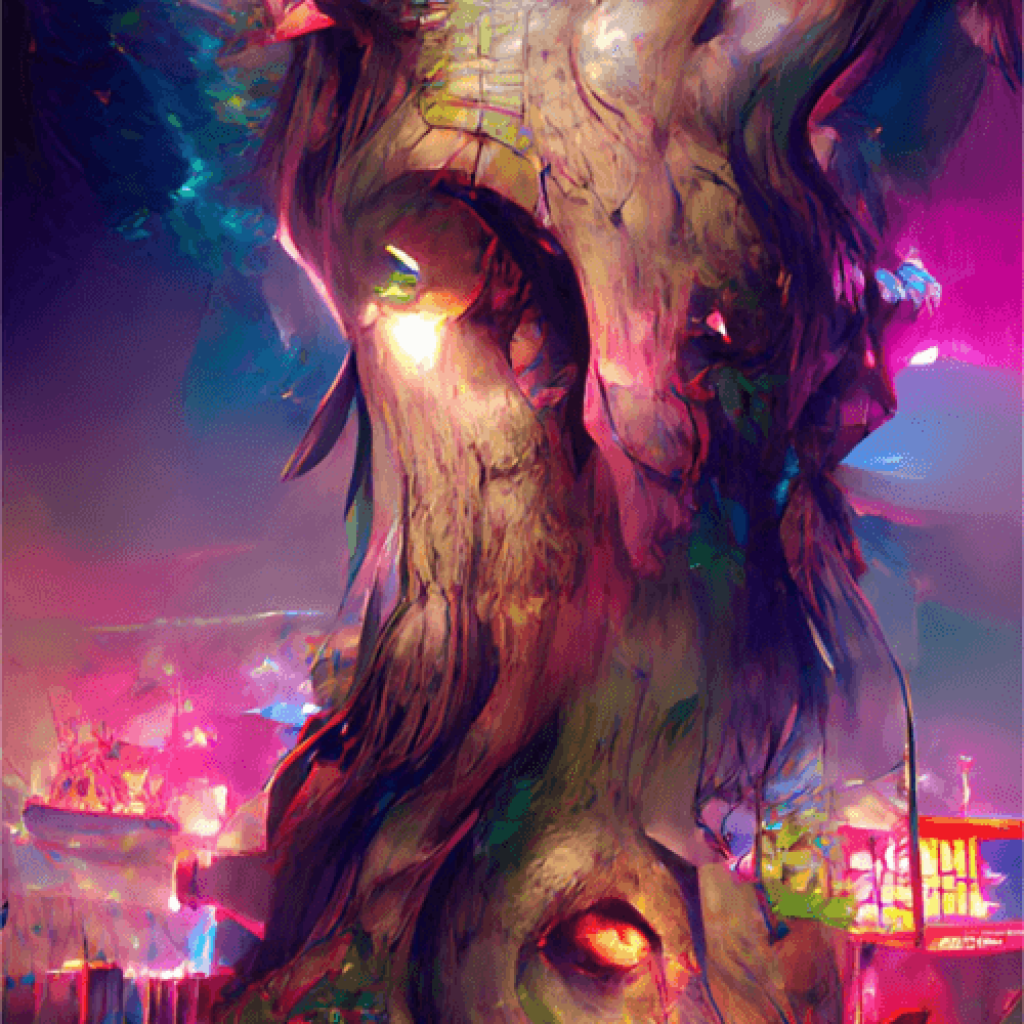 Picture of: ABSTRACT FANTASY TREE ART – ABSTRACT DIGITAL NFT ART COLLECTION