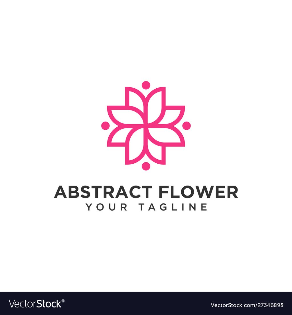 Picture of: Abstract flower logo design template Royalty Free Vector