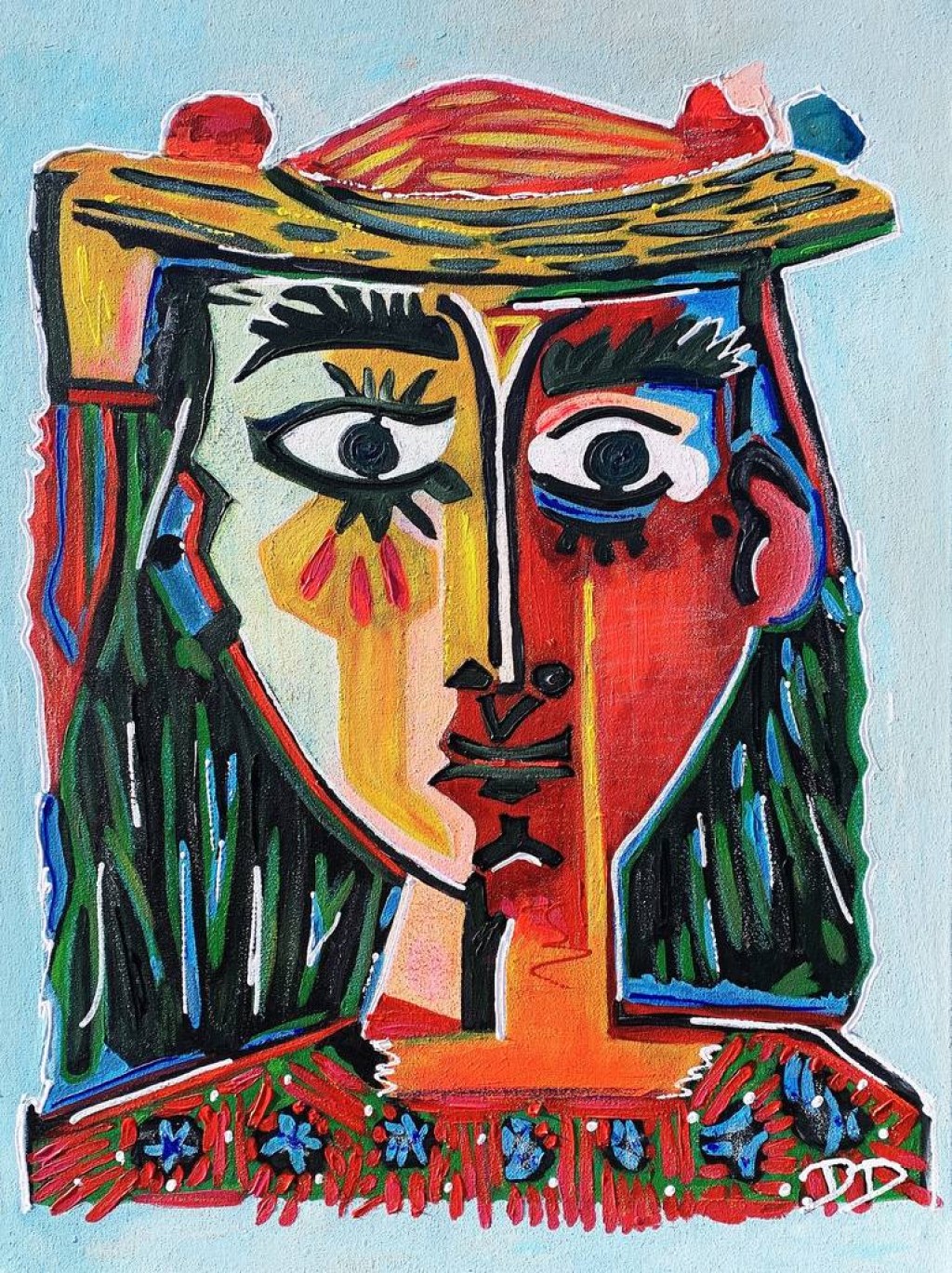 Picture of: Abstract portrait of Petronella – Pablo Picasso Painting
