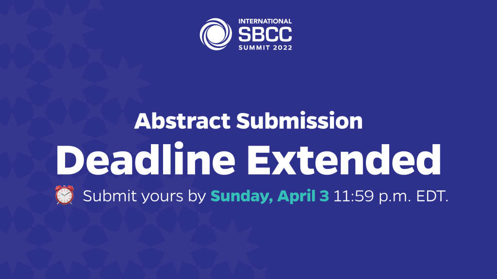 Picture of: Abstract Submission Deadline Extended – International SBCC Summit
