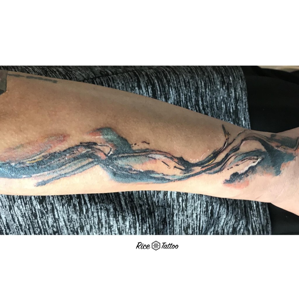 Picture of: Abstract Wave Tattoo  Waves tattoo, Abstract waves, Instagram photo