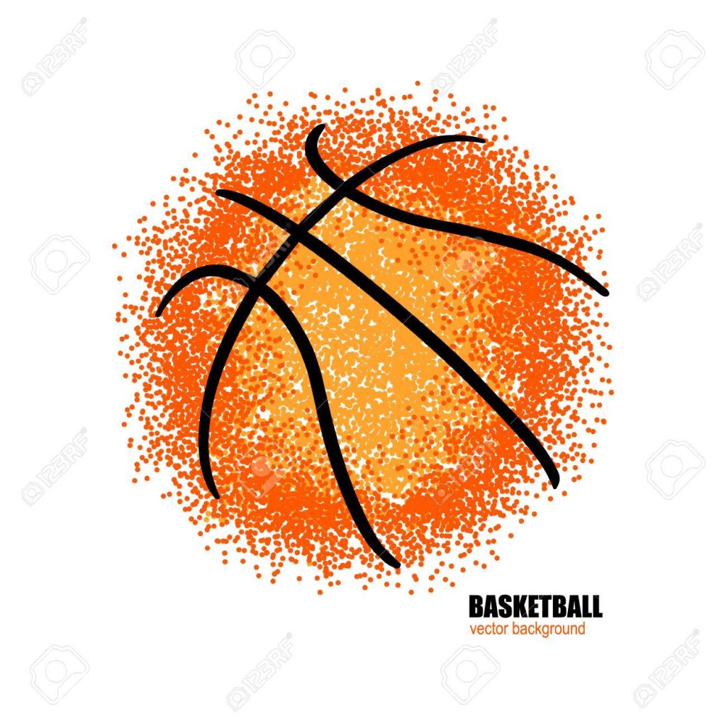 Picture of: Basketball. Vector Abstract Ball