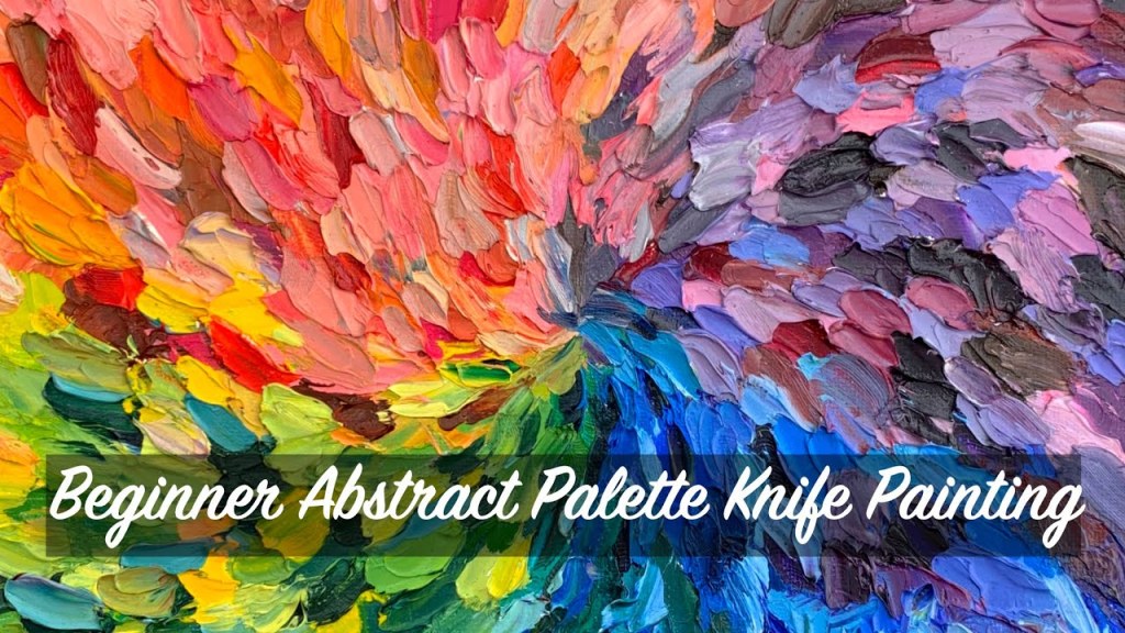 Picture of: Beginner Abstract Palette Knife Painting