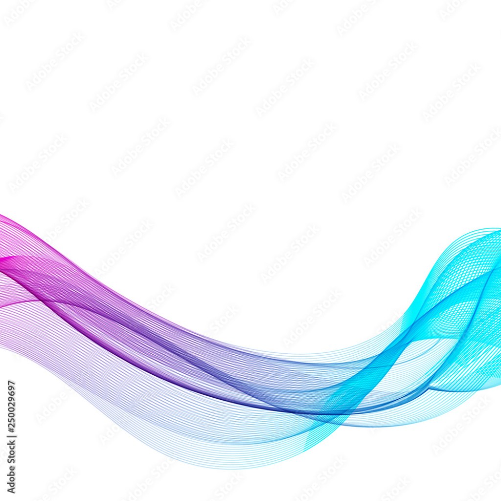 Picture of: Blue abstract wave background. Transparent waves