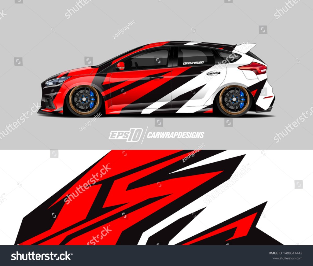 Picture of: Car Wrap Design Concept Graphic Abstract: Stock-Vektorgrafik