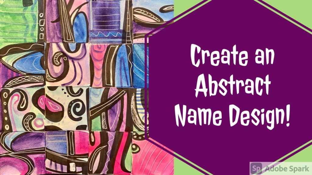 Picture of: Create an Abstract Name Design!