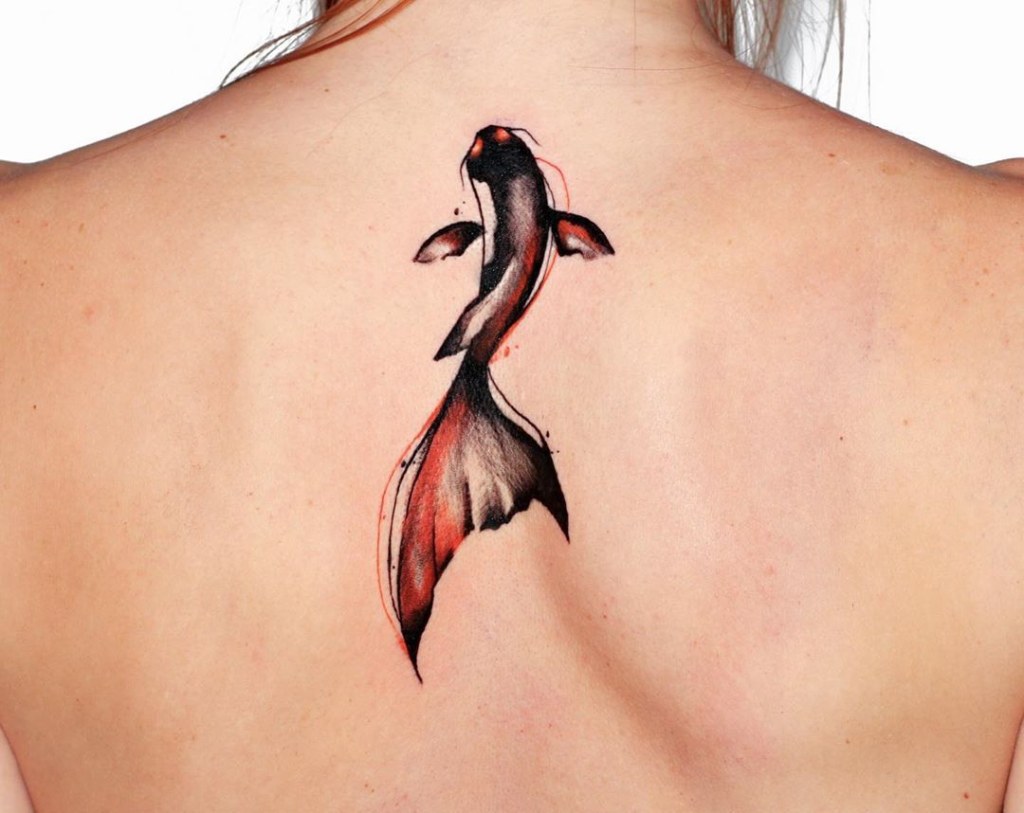 Picture of: Elias Apoukranidis on Instagram: “Abstract koi fish tattoo