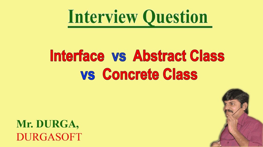 Picture of: Interface vs abstract class vs concrete class