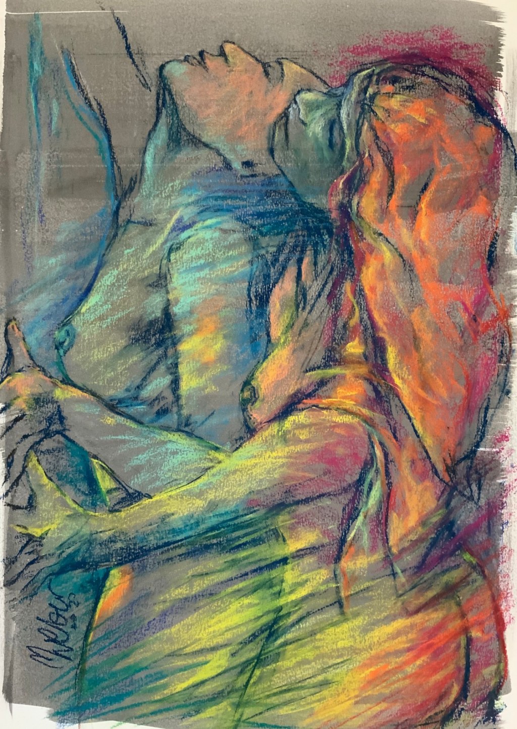 Picture of: Lesbian Couple Art Nude Woman Painting