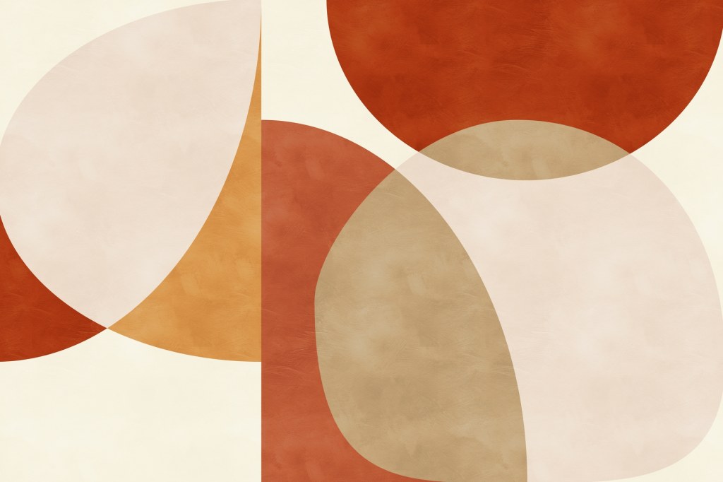 Picture of: Mid century abstract modern tapete  abstrakte moderne mitte des  jahrhunderts tapete  Happywall  Braun