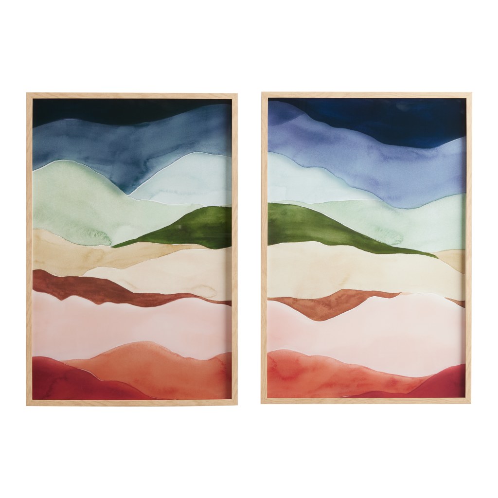 Picture of: Nature’s Layers Diptych Framed Glass Wall Art  Piece – World Market