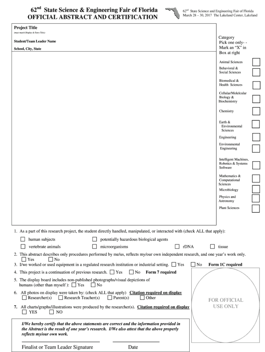 Picture of: Official abstract form: Fill out & sign online  DocHub