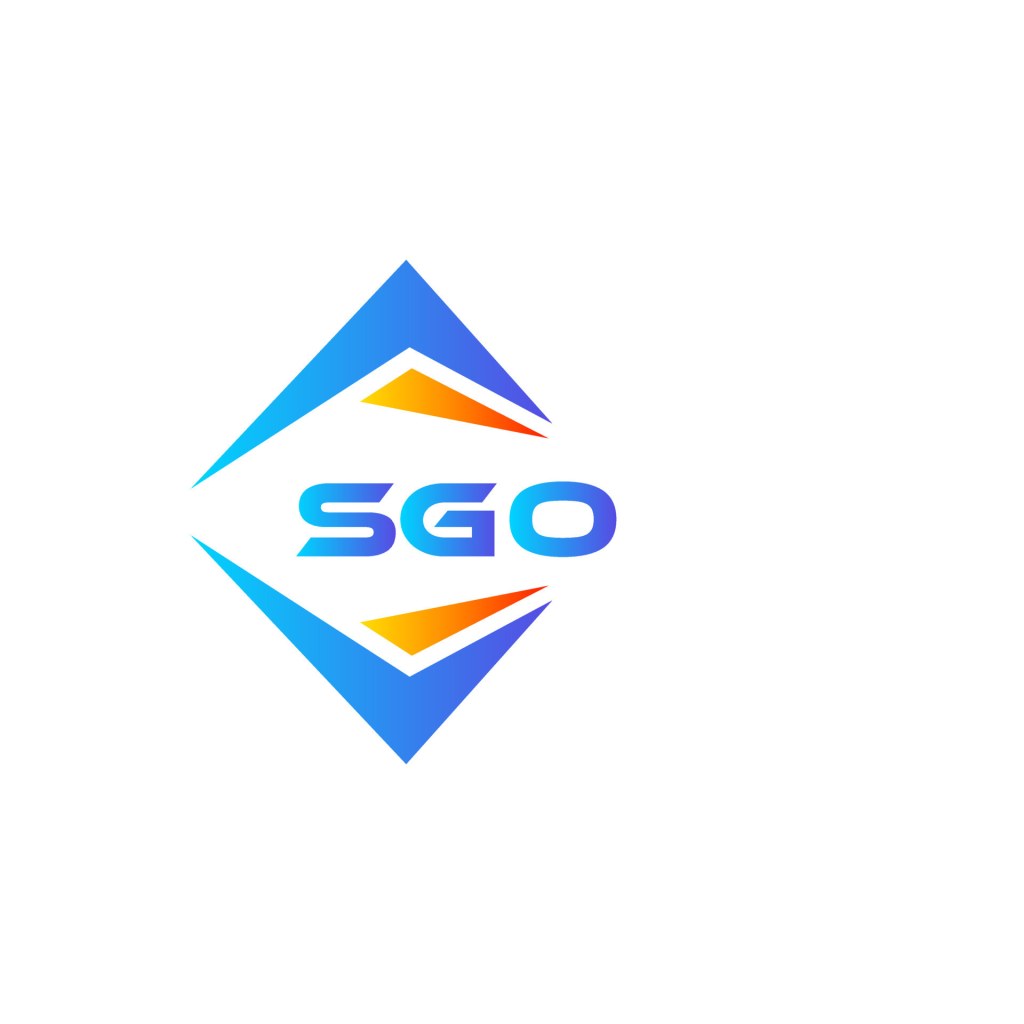 Picture of: SGO abstract technology logo design on white background