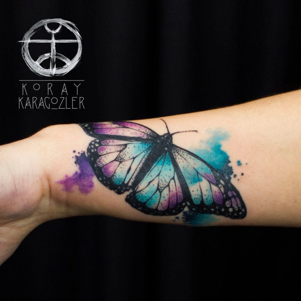 Picture of: Watercolor Abstract Butterfly  Butterfly tattoo designs